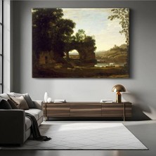 TosbArt Claude Lorrain Pastoral Kırsal Manzara Kanvas Tablo Sanat Tablosu Ressam Tablosu