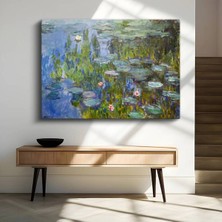 TosbArt Claude Monet Nilüferler Su Çiçekleri Kanvas Tablo Sanat Tablosu Ressam Tablosu