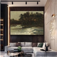 TosbArt William Shayer Orman Kenarı Akan Nehir Kanvas Tablo Sanat Tablosu Ressam Tablosu