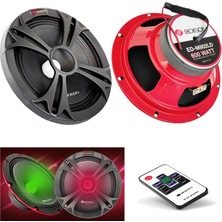 Poke Oto Midrange 20CM Rgb Işıklı 600W 2 Adet Edison ED-M802LD