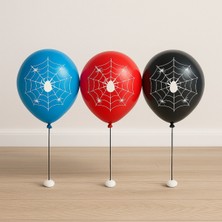 Örümcek Desenli Balon 25'li