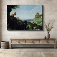 TosbArt Claude Lorrain Mitolojik Antik Manzara Kanvas Tablo Sanat Tablosu Ressam Tablosu
