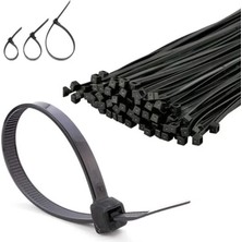 Poke Kablo Bağı Cırt Kelepçe 25CM Naylon Siyah 100 Adet Etc