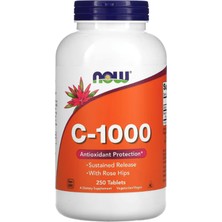 Now FOODS,C-1000 (Özelsporcugıdaların'dan !!) 250 Tablets.abd Menşei.
