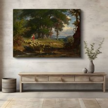 TosbArt Thomas Gainsborough Çoban Koyunlar Kırsal Manzara Kanvas Tablo Ressam Tablosu