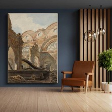 TosbArt Richard Parkes Bonington Mimari Kalıntılar Antik Sanat Kanvas Tablo Ressam Tablosu