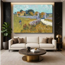 TosbArt Vincent Van Gogh Arles Çiftlik Evi Kırsal Mimari Kanvas Tablo Sanat Tablosu Ressam Tablosu