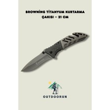 Outdoorun Browning Titanyum Kurtarma Çakısı – 21 cm
