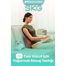 Feyza Design Konforlu Masaj Yastığı, Isı Destekli, Kablosuz, Ergonomik, Type-C Şarjlı