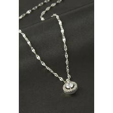 Osense Zirkon Tek Taşlı Kolye