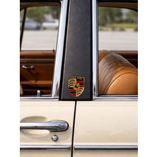 Porsche Damla Sticker Etiket Kabartmalı 3dsilikon Direk Arma Porsche Etiketçilere Özel 2ADET 3,5X3CM
