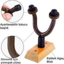 Allians Ahşap Gitar, Bağlama, Ukulele Duvar Askısı ve Standı, Vida ve Dübel Dahil