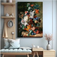 TosbArt Jan Van Huysum Çiçek Sanat Kompozisyonu Kanvas Tablo Sanat Tablosu Ressam Tablosu