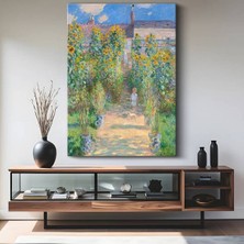 TosbArt Claude Monet Vetheuil Bahçe Manzarası Kanvas Tablo Sanat Tablosu Ressam Tablosu
