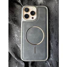 Net Damla iPhone 15 Pro Magsafe Destekli Premium Deri Kılıf