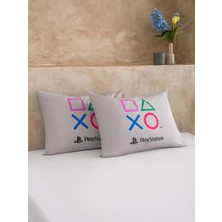 LC Waikiki Siyah Baskılı Dokuma Yastık Kılıfı 2 Li 50X70 cm  (S6)