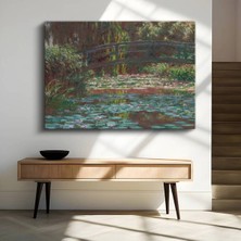 TosbArt Claude Monet Nilüferler Japon Köprüsü Kanvas Tablo Sanat Tablosu Ressam Tablosu