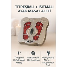 Feyza Design Titreşimli Ayak Masaj Cihazı, Isıtmalı, Ayarlanabilir Hız ve Refleksoloji