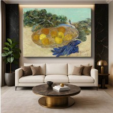 TosbArt Vincent Van Gogh Meyve Sepeti Natürmort Resmi Kanvas Tablo Sanat Tablosu Ressam Tablosu