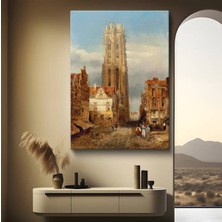 TosbArt Bernardo Bellotto Gotik Katedral Şehir Manzarası Kanvas Tablo Sanat Tablosu Ressam Tablosu