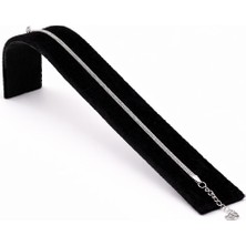 Pangu Ince Örgü Zincir Gümüş Renk Çelik Bileklik