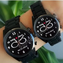 Spectrum Çift Sevgili Saatleri Kişiye Özel Hediye Isimli Saat Doğum Günü Evlilik Yıl Dönümü Hediyeleri Erkek Bayan Baskılı Saat