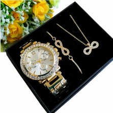 Spectrum Bayan Kol Saati Hediye Takı Seti Kadın Saat Kolye Bileklik Kombini Anneler Günü Saat Seti Doğum Günü Hediyesi Sevgiliye Hediye