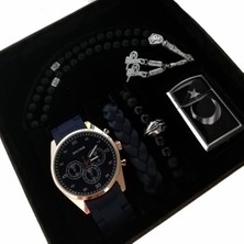 Spectrum Erkeğe Hediye Seti Erkek Kol Saatleri Çakmak Bileklik Tespih Saat Kombini Doğum Günü Hediyesi