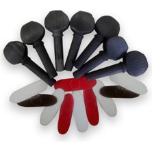 Allians Şık Siyah Ahşap Burgu ve Tezene Seti, Hobi ve Dekorasyon Için Mükemmel