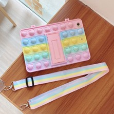 Covpor iPad 11.nesil A16 11INÇ/10.NESIL 10.9inç Uyumlu Askılı Karakterli Standlı Cute Dolls Çocuk Kılıfı