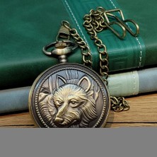 Livenda Kurt Motifli Antika Köstekli Saat