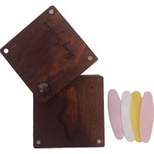 Allians Kişiye Özel Ahşap Bağlama Mızrap ve Tezene Kutusu Seti