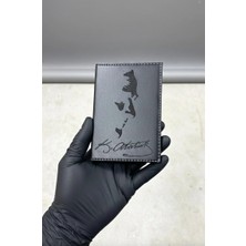 Kemal Atatürk Deri Dikişli Araç Ruhsat Kabı , Motor Ruhsat Kılıfı