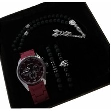 Spectrum Erkeğe Hediye Seti Kol Saati Tespih Bileklik Sevgili Hediyeleri Evlilik Yıl Dönümü Doğum Günü Hediyesi Erkek Saat