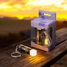 Anahtarlık Evreni 🔥 Minecraft Işıklı Meşale Anahtarlık | Şarj Edilebilir ve Kablolu