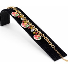 Pangu Narenciye Figürlü Altın Kaplama Charm Bijuteri Bileklik