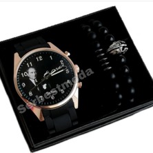 Spectrum Erkeğe Hediye Kol Saati Atatürk Temalı Erkek Saat Bileklik Kombini Sevgiliye Hediye Isim Baskılı Kol Saati Sevgililer Günü Hediyesi