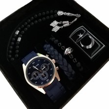 Spectrum Erkek Kombin Saat Seti Çakmak Tesbih Bileklik Sevgiliye Hediye Doğum Günü Hediyesi Babalar Günü