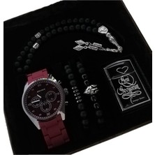 Spectrum Erkek Kol Saati Erkeğe Hediye Sevgili Kombini Doğum Günü Hediyesi Çakmak Tespih Bileklik Saat Seti