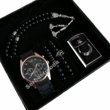 Spectrum Sevgililer Günü Hediyesi Erkek Kol Saati Tespih Bileklik Hediye Seti Yıl Dönümü Hediyesi Erkeğe Hediye Erkek Saat Kombini