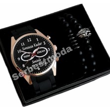 Spectrum Erkek Saat Kombini Kişiye Özel Isimli Saat Erkek Bileklik Kombin Sevgililer Günü Doğum Günü Hediyesi