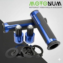 Motonum Honda Cb 125 F Barracuda Elcik TAKIMI-SILIKONLU-MAVI-EL22982
