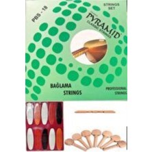 Allians Kısa Sap Saz Tel Seti + Tezene, Eşik ve Burgu, Çoklu Parça Set