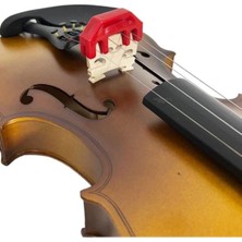 Allians Kırmızı Plastik Keman Susturucu, Müzik Için Hafif ve Dayanıklı Aksesuar