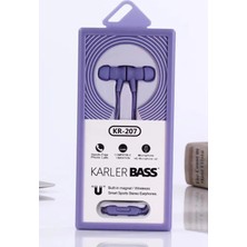 OZGN Karler Bass KR-207 Mıknatıslı Kablolu Kulaklık - Mor