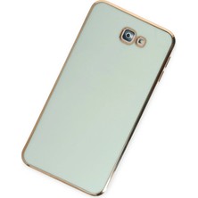 OZGN Newface Samsung Galaxy J7 Prime Kılıf Volet Silikon - Açık Yeşil
