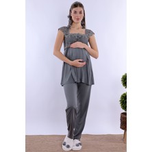 Effortt Füme Hamile Lohusa Pijama Takımı
