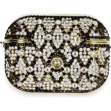 OZGN Newface Airpods Pro 2 (2.nesil) Klor Taşlı Kılıf - Desen 2