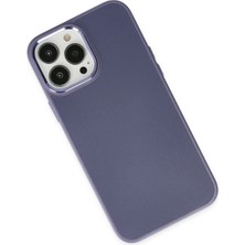 OZGN Newface Iphone 13 Pro Kılıf Asya Deri Silikon - Mor