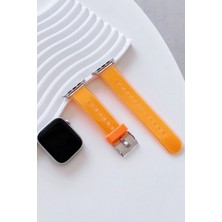 OZGN Movenchy Watch 38MM Jelly Silikon Kordon - Turuncu